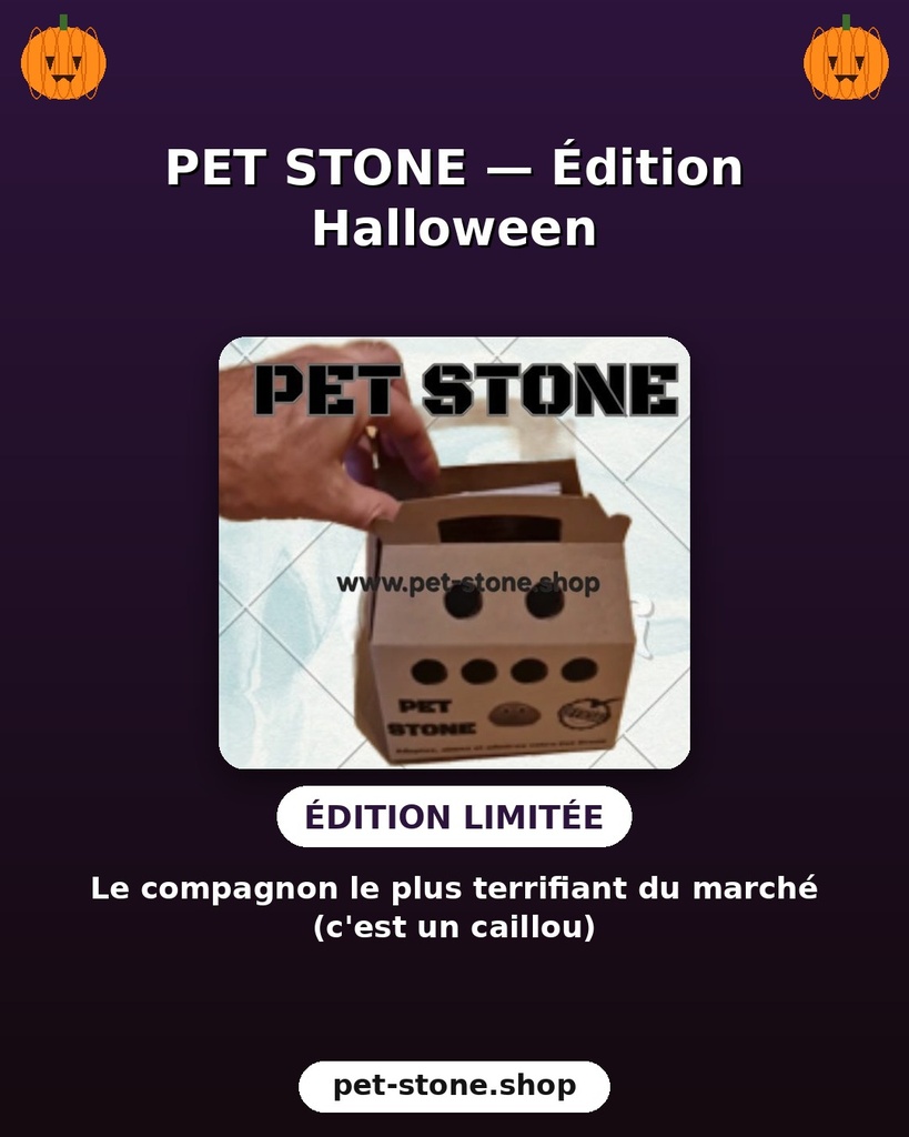 Pet Stone © : Halloween-versie